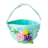 FELT MATERIAL FLORAL BASKET FOR GIFT HAMPER-funzoop-thepartyshop