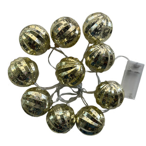 Fancy Decorative Ball Lights [Golden Metallic]-funzoop-thepartyshop