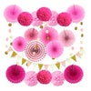 Fiesta Party Hanging Fans Decoration Set - Assorted