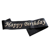 HAPPY BIRTHDAY GLITTER SASH-funzoop-thepartyshop