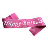 HAPPY BIRTHDAY GLITTER SASH-funzoop-thepartyshop