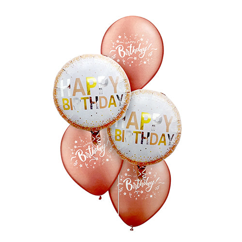 Happy Birthday 5 Foil/Latex Balloons-funzoop-thepartyshop Bouquet Set