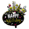 Happy Birthday Celebration Oval Foil Balloon-funzoop-thepartyshop