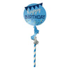 Happy Birthday Flags Cake Topper - Blue-funzoop-thepartyshop