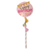 Happy Birthday Flags Cake Toppers - Pink-funzoop-thepartyshop