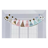 Happy Birthday Party Caps Wall Banner-funzoop-thepartyshop