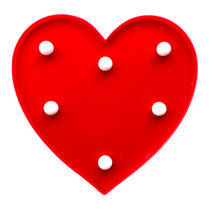 Heart Shaped Marquee LED Lights, Valentine's Anniversary - Funzoop The Party Shop