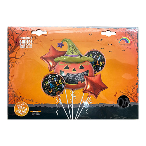 Halloween Trick or Treat Foil Balloon Set - Pack of 5