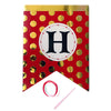 Happy Birthday Polka Dot Paper Wall Banner - Red