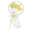 Happy Birthday Fabric 3D Cake Topper - Assorted (1Pcs)