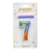 Rainbow Gradient Number Candles - Available in Digits 0 - 9