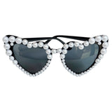 Heart Shaped Party Goggles - (Red/ White/ Black)