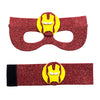 Superheroes Eye Mask and Wrist Bands Set - Captain America / Superman/ Spider-man / Batman/ Hulk / Flash / Ironman