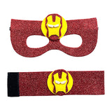 Superheroes Eye Mask and Wrist Bands Set - Captain America / Superman/ Spider-man / Batman/ Hulk / Flash / Ironman