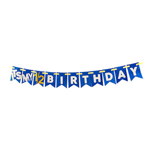 IT'S MY 12 BIRTHDAY BANNER - BLUE-funzoop-thepartyshop