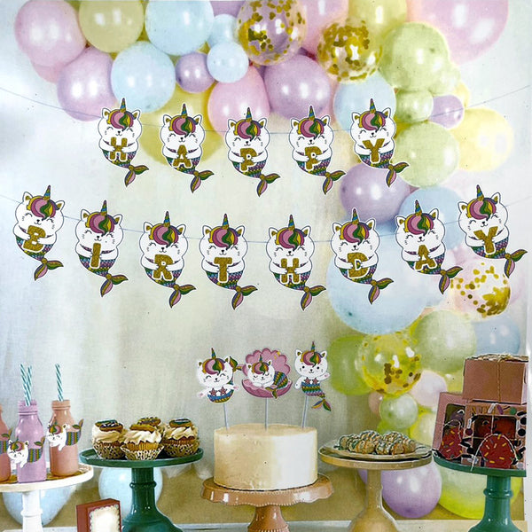 Little Mermaid Theme Decorative Wall Banner-funzoop-thepartyshop