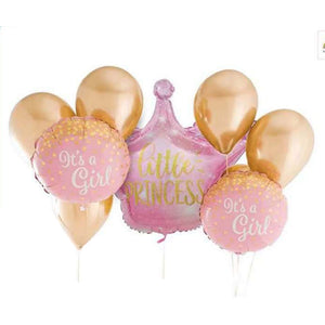 Little Princess It's a GIRL 9 in 1 Balloons Bouquet Set - FUNZOOP