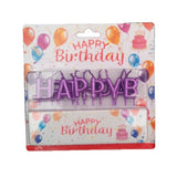 Metallic Happy Birthday Cake Candles Set - Purple-funzoop-thepartyshop