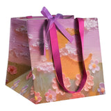 Oil Painting Thick Gift Wrap 3D Paper Bags -(1Pcs)