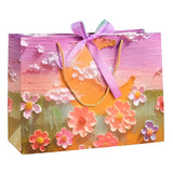 Oil Painting Thick Gift Wrap 3D Paper Bags - (1Pcs)