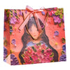 Oil Painting Print Thick Paper Gift Bag, 35 x 32 x 15