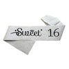 Sweet 16 Glitter Sash