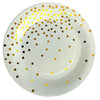 Polka Dots Theme Glitter Plate-funzoop-thepartyshop