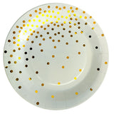 Polka Dots Theme Glitter Plate-funzoop-thepartyshop