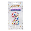 Polka Dots Number Candle - Available in Digits 0 - 9