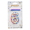 Polka Dots Number Candle - Available in Digits 0 - 9