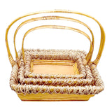 Premium Woven Gift Basket Set of 3