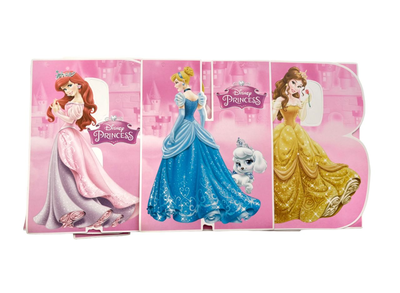 Princess Paper Birthday Theme Wall Banner - Pink
