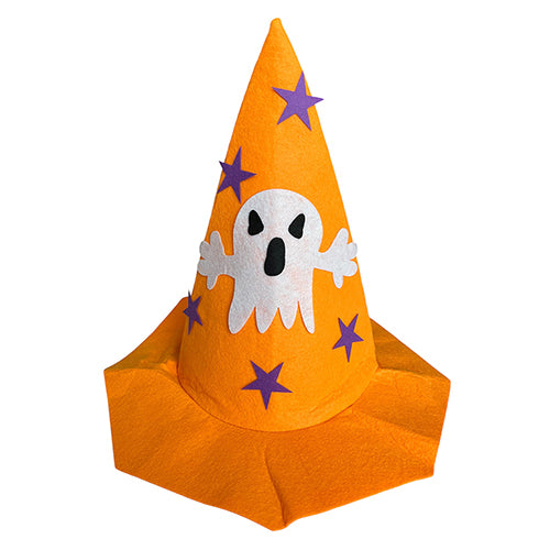 Halloween Pumpkin Felt Witch Costume Party Hat - 1 Pc