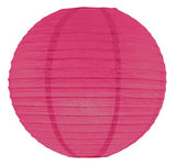 12" Round Paper Lanterns [1 Nos] - Available in 10 Colors: Blue/ Pink/LIght Pink/ Green/ Yellow/ Red/ White/Green/ Orange/Black