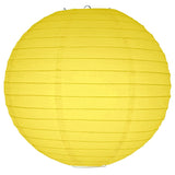 12" Round Paper Lanterns [1 Nos] - Available in 10 Colors: Blue/ Pink/LIght Pink/ Green/ Yellow/ Red/ White/Green/ Orange/Black
