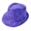 Sequin Fabric & Plastic Party Hat - 5 Colours (1 Pc)