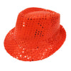 Sequin Fabric & Plastic Party Hat - 5 Colours (1 Pc)