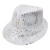 Sequin Fabric & Plastic Party Hat - 5 Colours (1 Pc)
