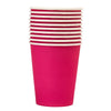 solid color pink paper cups set of 10 disposable party drinking cups for birthday tableware Funzoop
