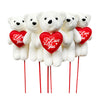 TeddyILoveYouonStick11cm_6pcs-funzoop-thepartyshop