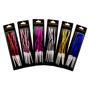 Twisty Cake Candles (6 pcs set)