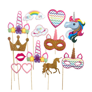 Unicorn Theme Photo Booth Party Props-funzoop-thepartyshop