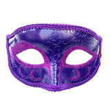 Venetian Party Glitter Eye Mask - Assorted Colors (1Pcs)