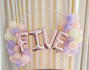 Five Month Celebration Birthday Balloon Wreath [ CC29 ]