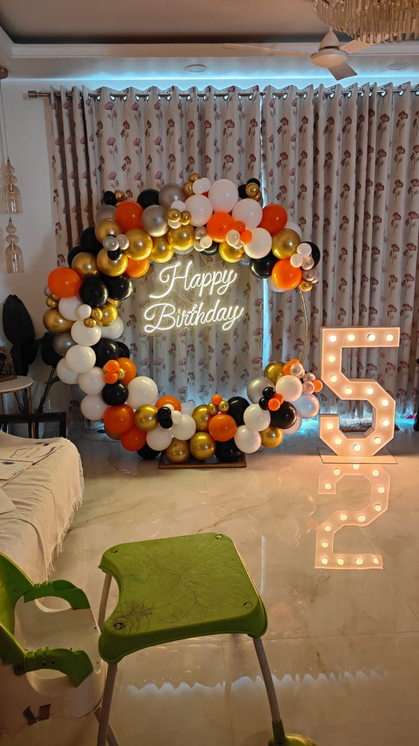 Colorful Balloons in Ring Decor [ BD135 ]