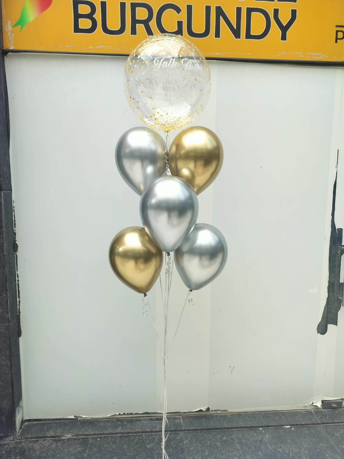 Talk Thirty to Me Personalised 30th Birthday Balloon Bunch