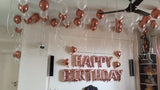 Rose Gold & White Balloon Decor at Home [ BD139 ]