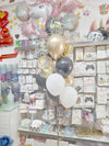 Birthday Chrome & Confetti Helium Balloon Bouquet