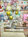 Birthday Chrome & Confetti Helium Balloon Bouquet