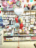 Happy Anniversary Helium Balloon Bouquet (BQA04) - stars from Rs 1200